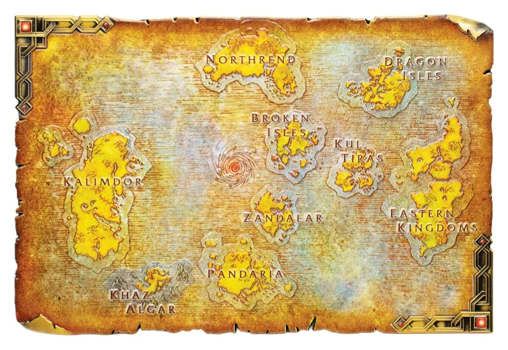 World of Warcraft - Metal Map - Azeroth (Limited Edition)