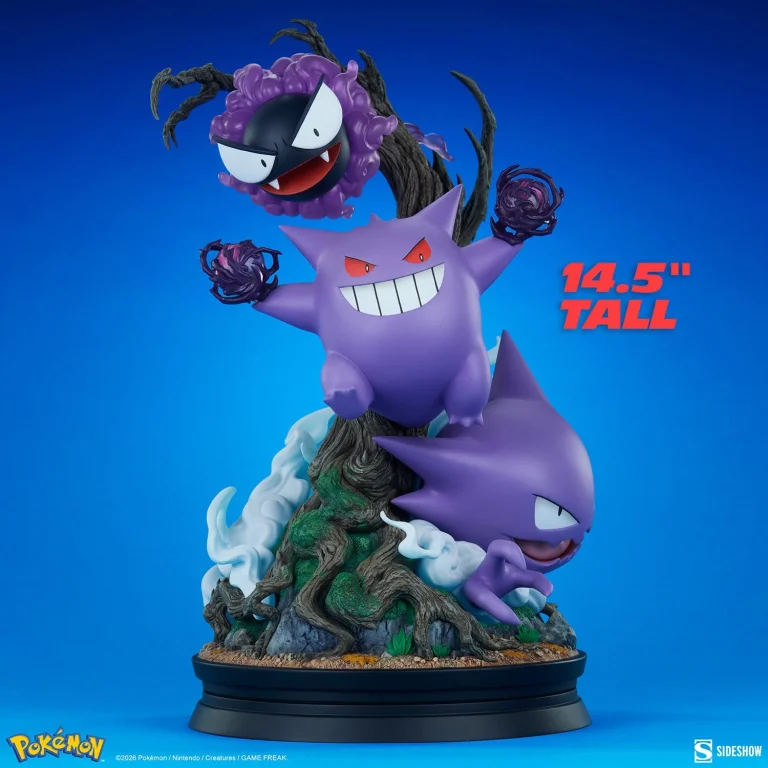 Pok&eacute;mon - Diorama - Nebulak, Alpollo & Gengar