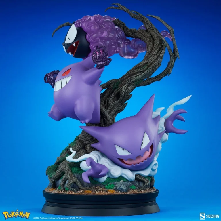 Pok&eacute;mon - Diorama - Nebulak, Alpollo & Gengar