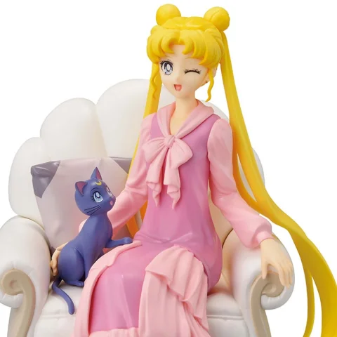 Produktbild zu Sailor Moon - Ichibansho Figure - Usagi Tsukino & Luna (Antique Style)