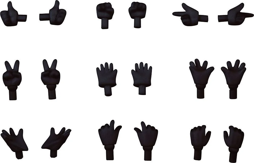 Nendoroid Doll - Zubehör - Hand Parts Set: Gloves Ver. (Black)