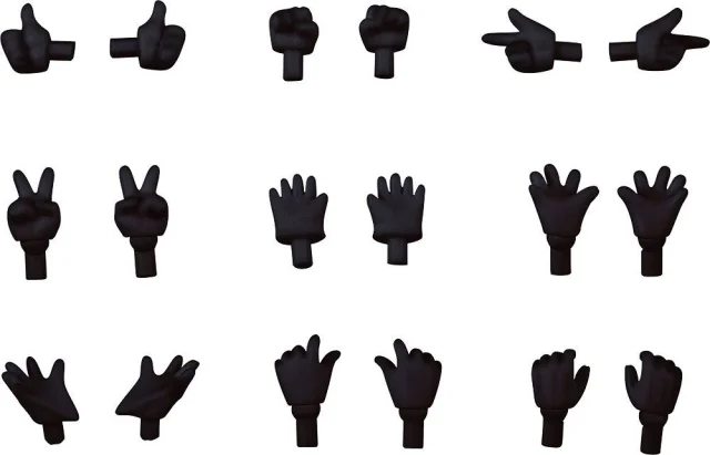 Produktbild zu Nendoroid Doll - Zubehör - Hand Parts Set: Gloves Ver. (Black)