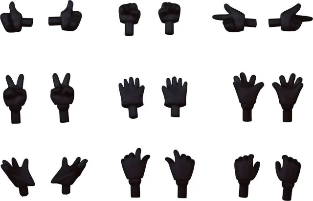Produktbild zu Nendoroid Doll - Zubeh&ouml;r - Hand Parts Set: Gloves Ver. (Black)