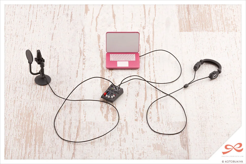 Sousai Shojo Teien - Plastic Model Kit - Zubehör: After School Ritsuka's Karaoke & Recording Set