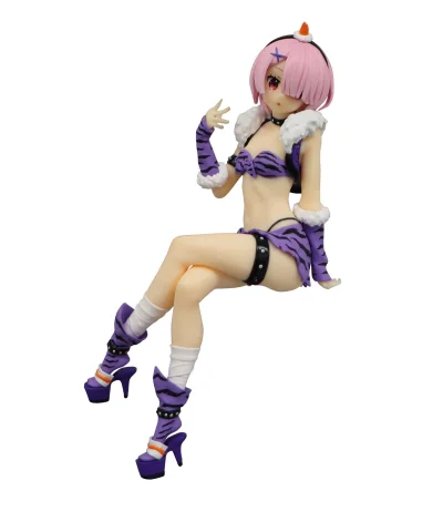 Produktbild zu Re:ZERO - Noodle Stopper Figure - Ram (Demon Costume Another Color ver.)