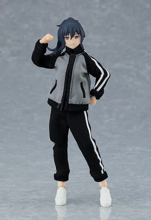 figma Styles - figma - Female Body (Makoto) with Tracksuit + Tracksuit Skirt Outfit