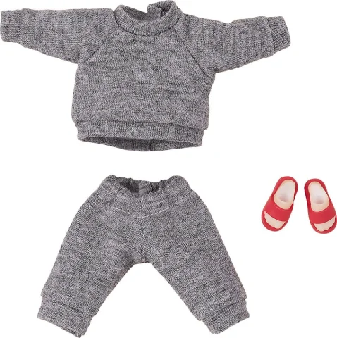 Produktbild zu Nendoroid Doll - Zubehör - Outfit Set: Sweatshirt and Sweatpants (Gray)