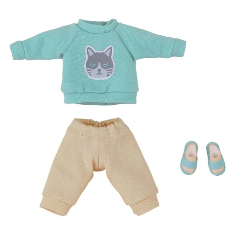 Produktbild zu Nendoroid Doll - Zubeh&ouml;r - Outfit Set: Sweatshirt and Sweatpants (Light Blue)