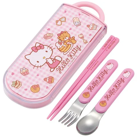 Produktbild zu Hello Kitty - Besteck-Set - Sweety Pink