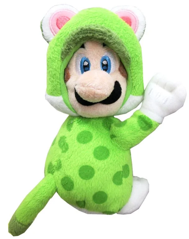 Super Mario - Pl&uuml;sch - Katzen-Luigi