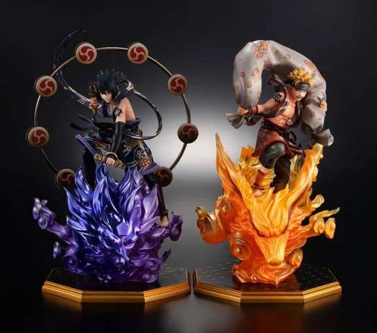 Produktbild zu Naruto - G.E.M. Series - Naruto Uzumaki (Wind God) & Sasuke Uchiha (Thunder God)