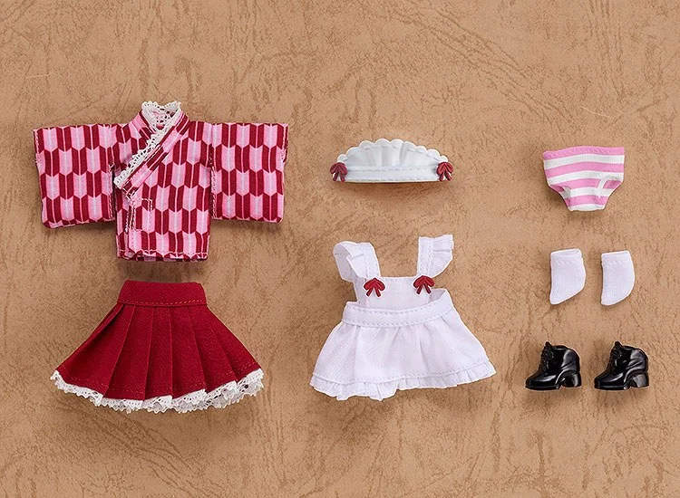 Nendoroid Doll - Zubeh&ouml;r - Outfit Set: Japanese-Style Maid (Pink)