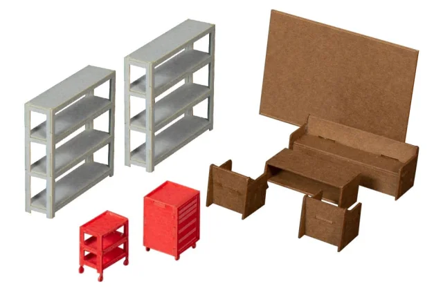 Produktbild zu Real Stage - Paper Model Kit - Factory Interior Set