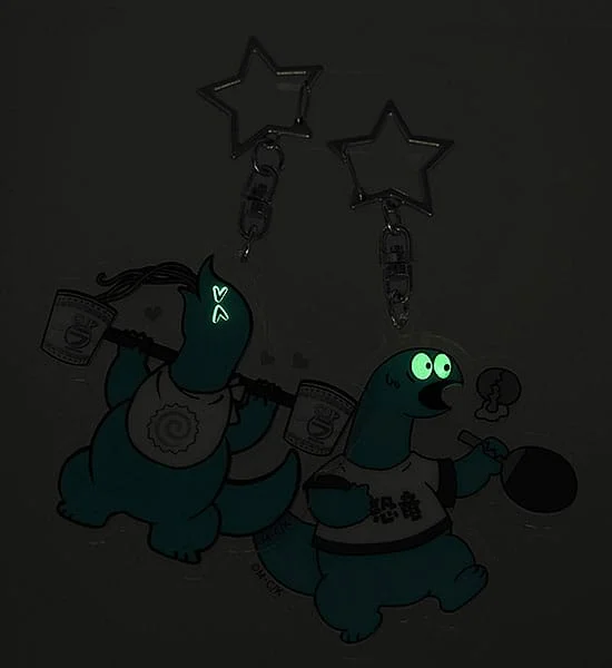 Gal & Dino - Schl&uuml;sselanh&auml;nger - Glow-in-the-Dark Javelin Throwing