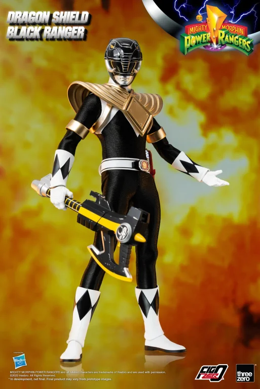 Power Rangers - FigZero - Dragon Shield Black Ranger