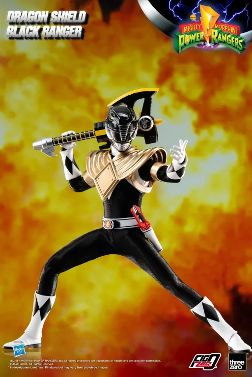 Power Rangers - FigZero - Dragon Shield Black Ranger