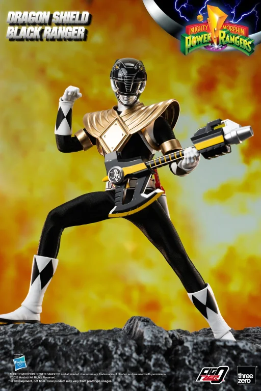 Power Rangers - FigZero - Dragon Shield Black Ranger