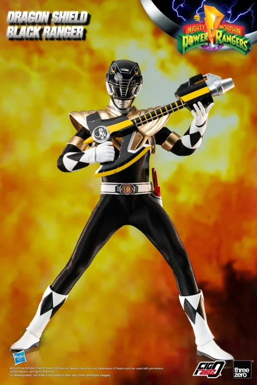 Power Rangers - FigZero - Dragon Shield Black Ranger