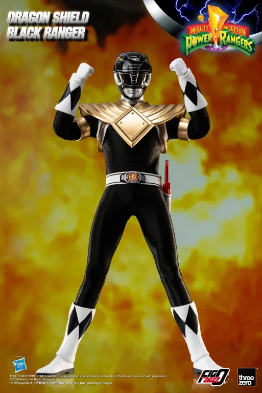 Power Rangers - FigZero - Dragon Shield Black Ranger
