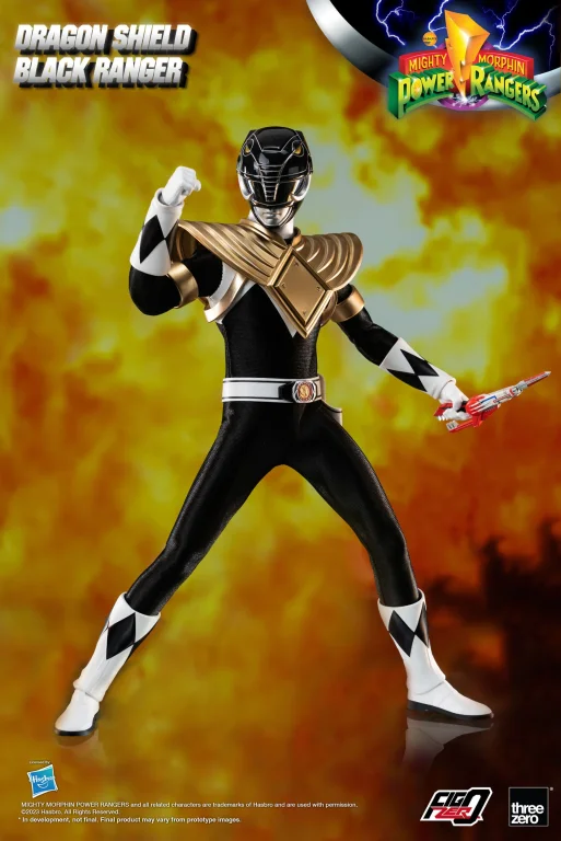 Power Rangers - FigZero - Dragon Shield Black Ranger