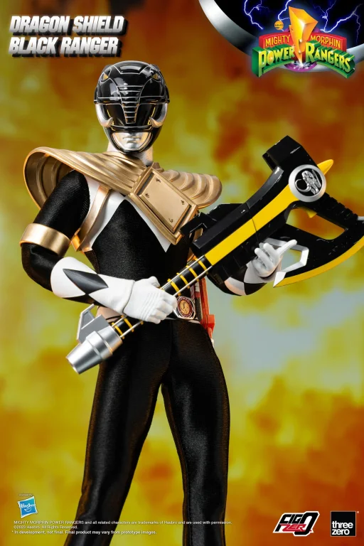 Power Rangers - FigZero - Dragon Shield Black Ranger