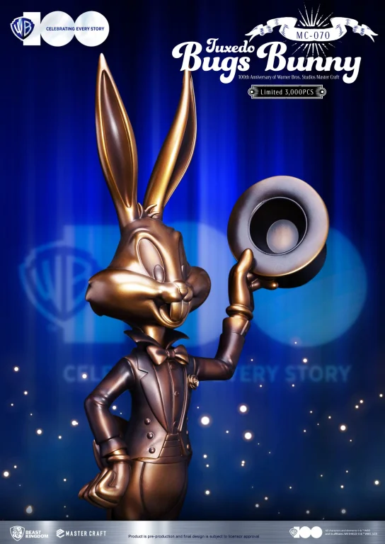 Looney Tunes - Master Craft Statue - Tuxedo Bugs Bunny (100th Anniversary of Warner Bros. Studios)