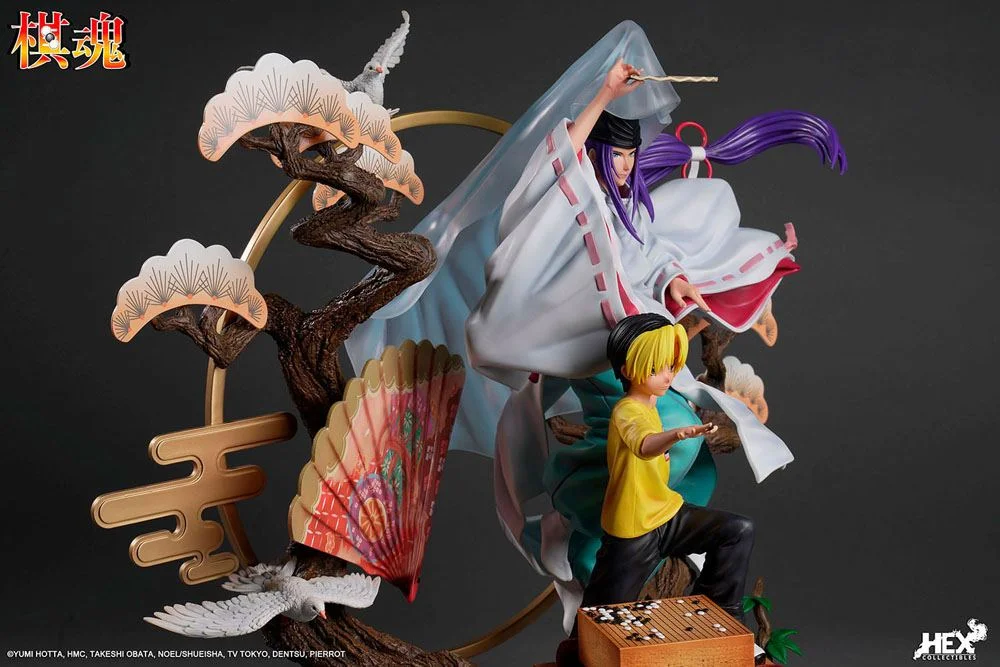 Hikaru no Go - Scale Figure - Hikaru Shindō & Fujiwara-no-Sai (The Divine Move)