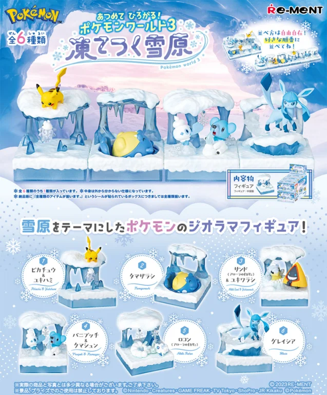 Pokémon - Pokémon World 3 Frozen Snowfield - Sandan (Alola-Form) & Schneppke