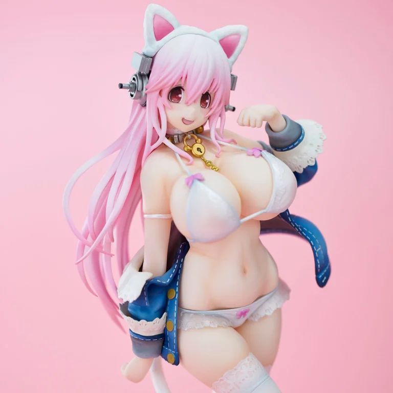 Super Sonico - Non-Scale Figure - Super Sonico (White cat ver.)