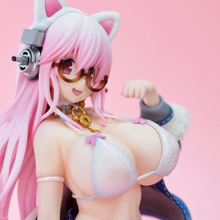 Super Sonico - Non-Scale Figure - Super Sonico (White cat ver.)