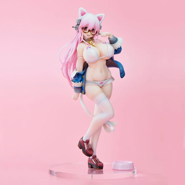 Super Sonico - Non-Scale Figure - Super Sonico (White cat ver.)