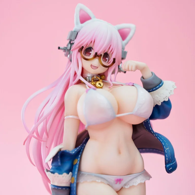 Super Sonico - Non-Scale Figure - Super Sonico (White cat ver.)