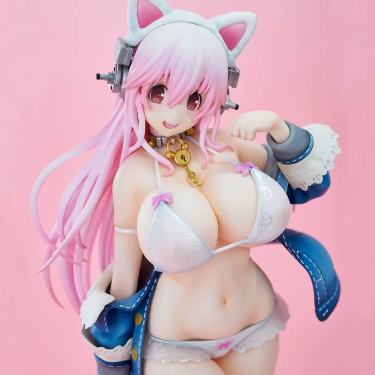 Super Sonico - Non-Scale Figure - Super Sonico (White cat ver.)